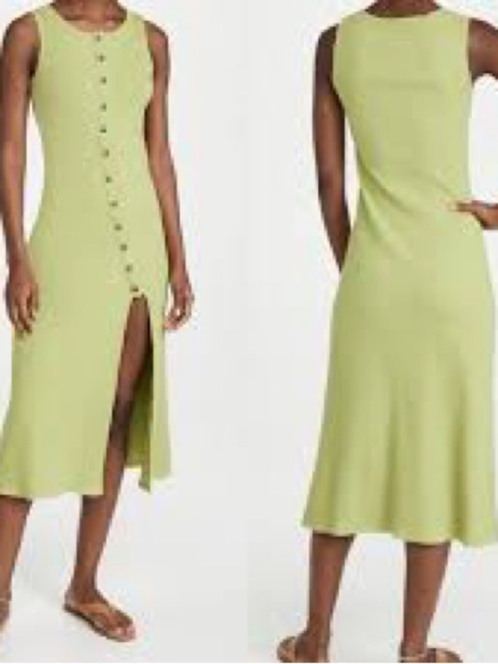 Line & Dot Rue Knit Button Front dress - Picture 2 of 5